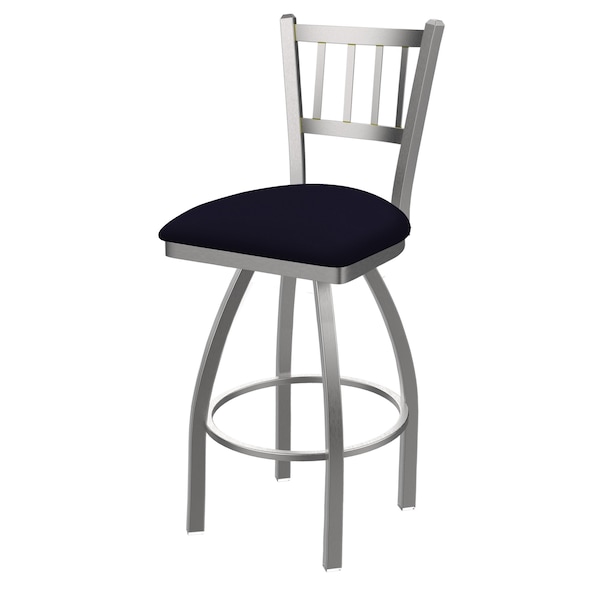 Holland Bar Stool Co OD810 Contessa Stainless Steel 30 Swivel Outdoor Bar Stool with Breeze Sapphire Seat OD81030SSOD001 - main